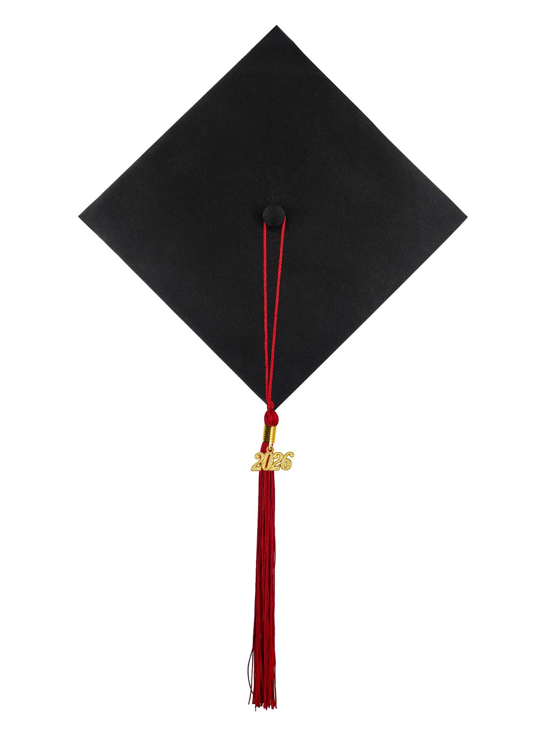 Graduation Single Color Tassel With 2025 Gold Year Charm