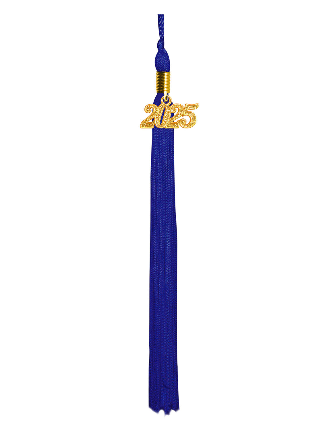 Graduation Single Color Tassel With 2025 Gold Year Charm