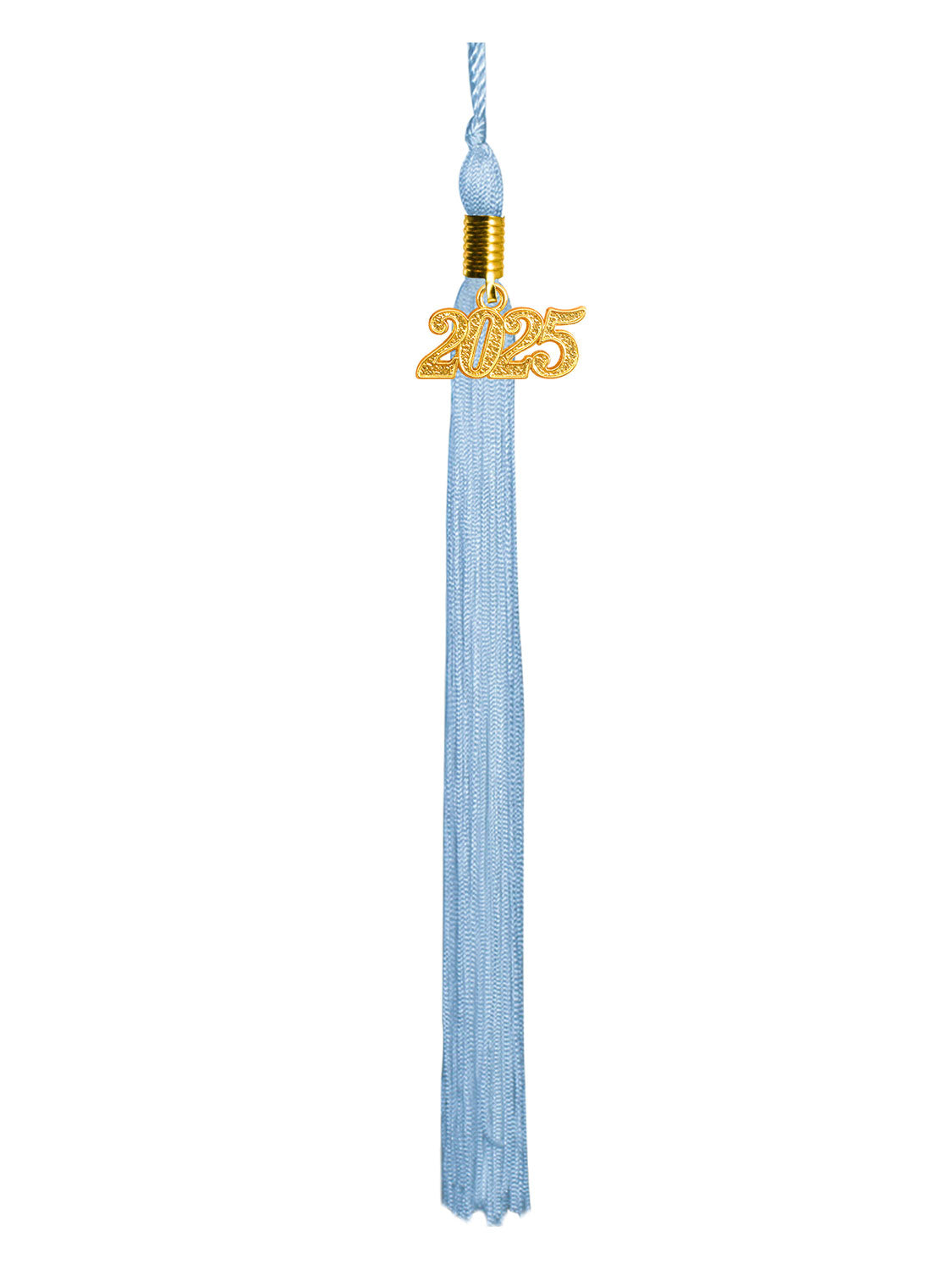 Graduation Single Color Tassel With 2025 Gold Year Charm