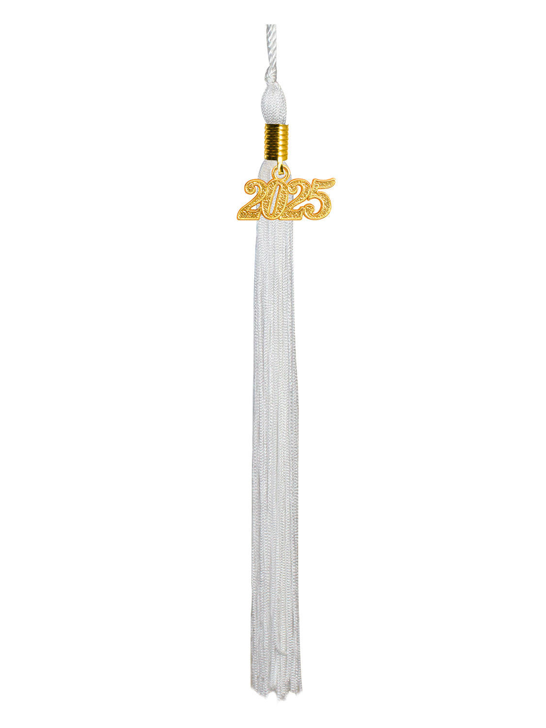 Graduation Single Color Tassel With 2025 Gold Year Charm