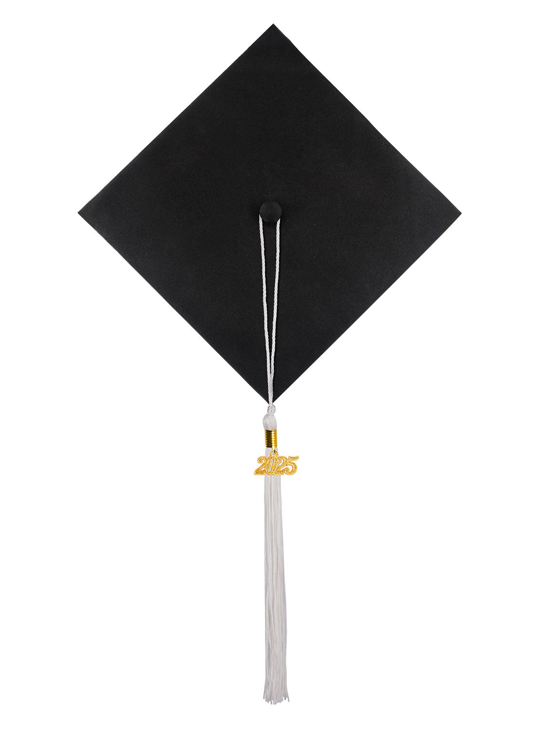 Graduation Single Color Tassel With 2025 Gold Year Charm