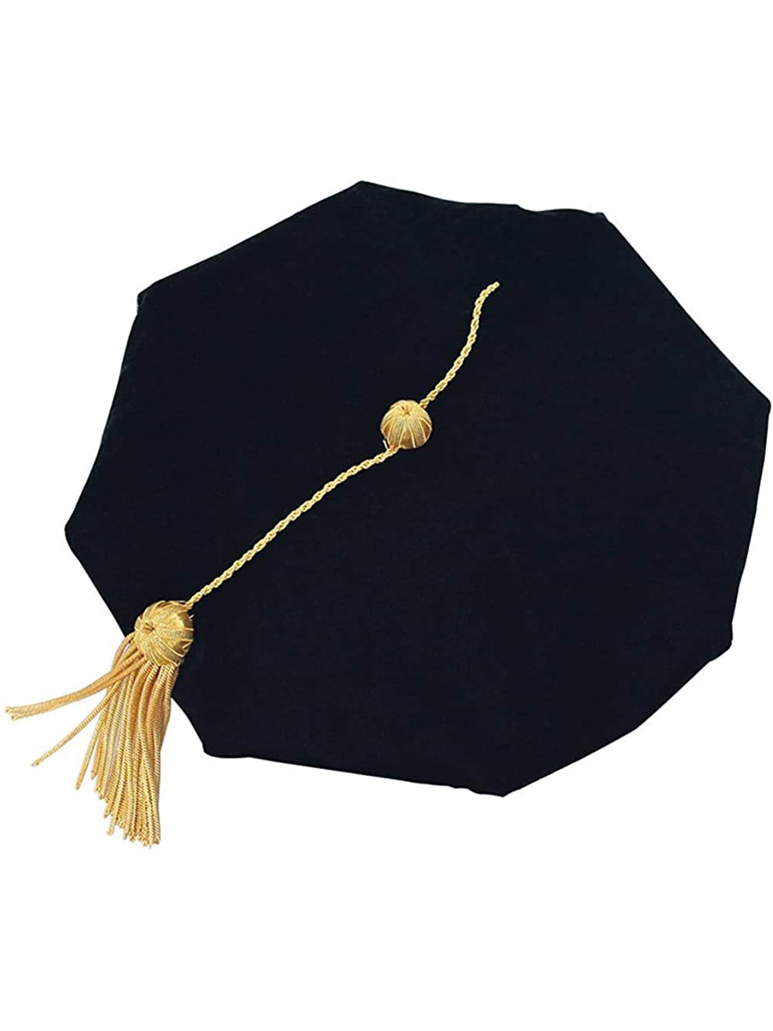 Deluxe Black Doctoral Gown, Tam and Hood Set