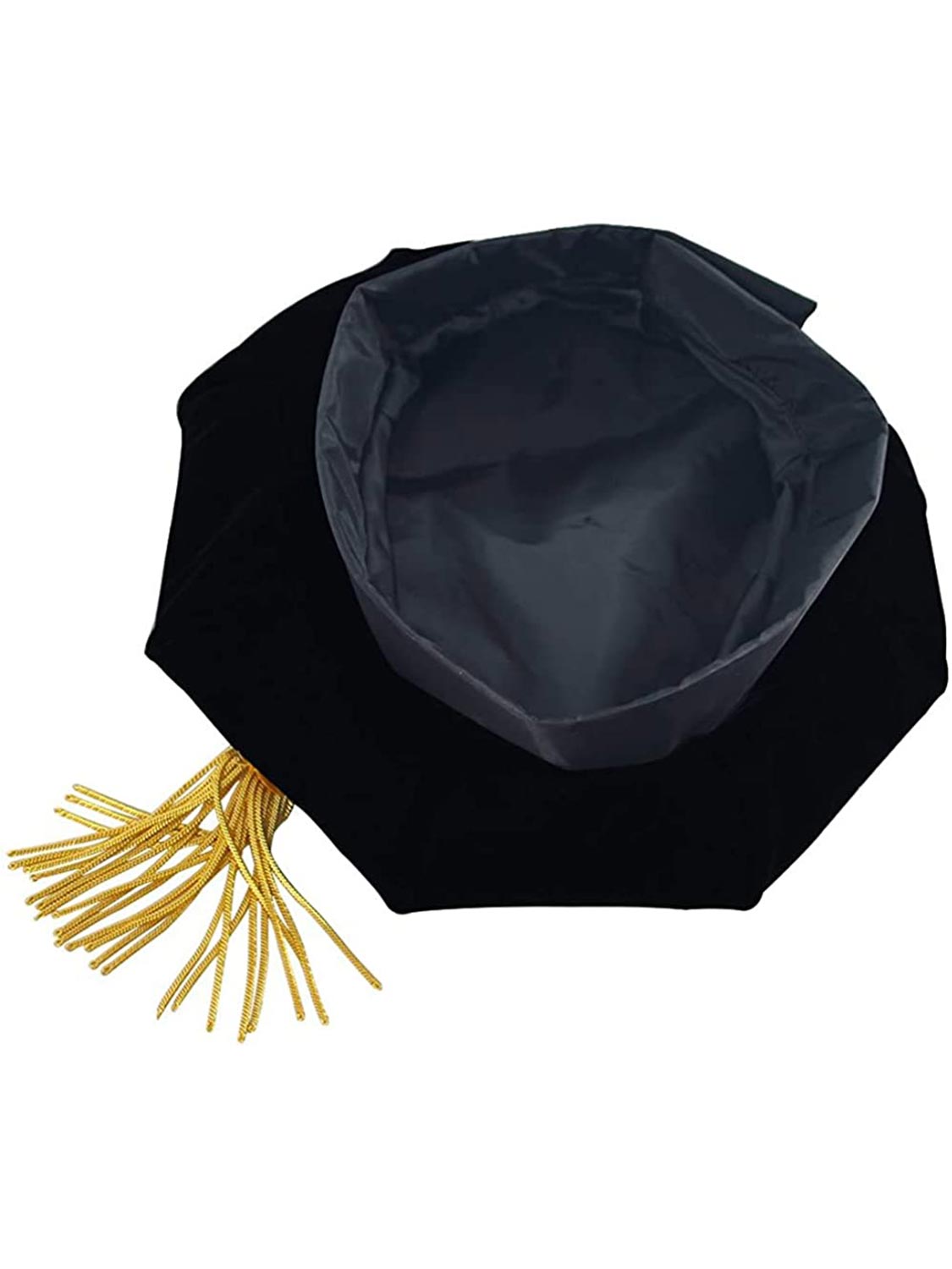 Black Academic Doctoral Tam - 4/6/8 Sides Available