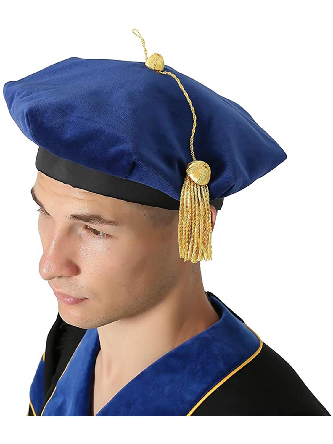 Blue Academic Doctoral Tam - 6/8 Sides Available