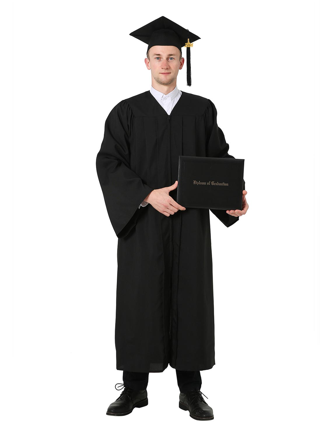 Matte High School Cap Gown and Diploma Cover Package - 12 Colors ...